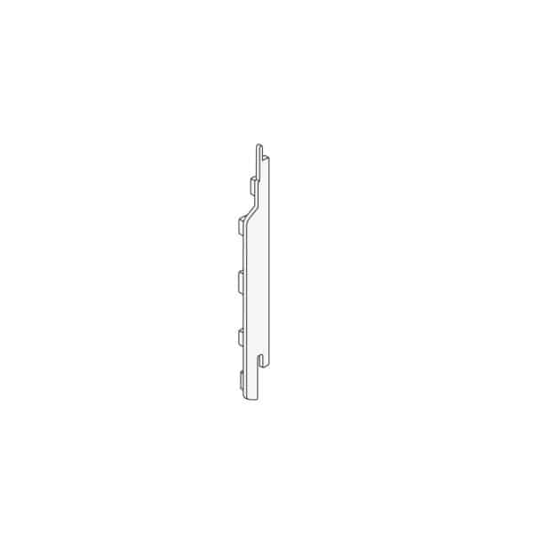 Eindkap links (2860) voor sponningsdeel 143mm inclusief connector