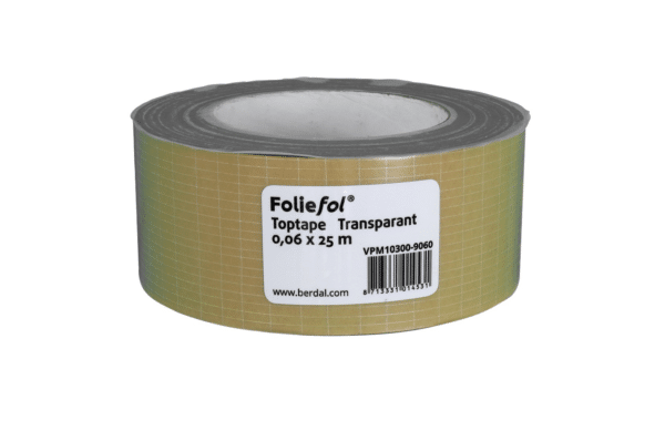 Foliefol toptape 0.06 x 25m transparant