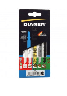Diager® decoupeerzaagblad set 5 stuks hout
