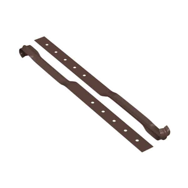 BILKA GLOSSY Gootflens | 125mm | RAL 8017 Chocoladebruin | Tweezijdig glossy gecoat