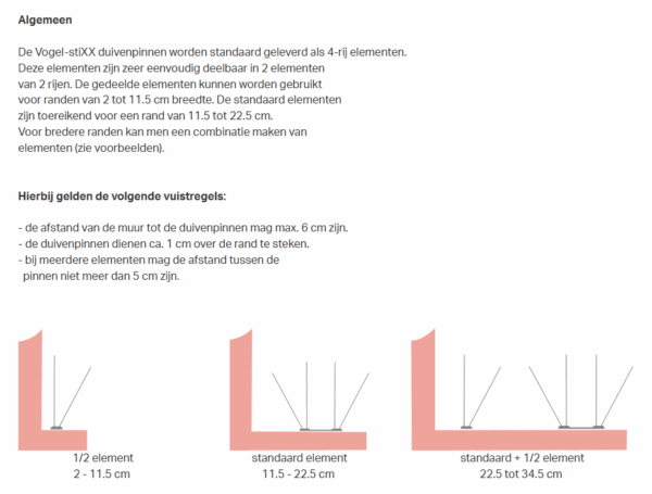 Vogel-StiXX duivenwering 33.3x17x12cm - Afbeelding 2