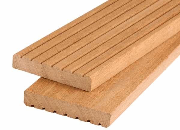 Hardhout gesch. vlonderplank Bankirai o.g. 25x145mm
