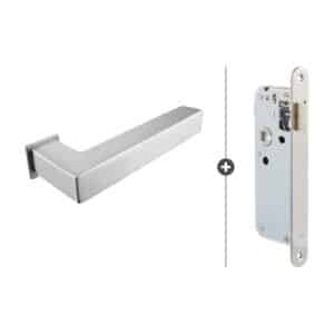 Sluitwerkpakket Slimseries Squared loopslot RVS