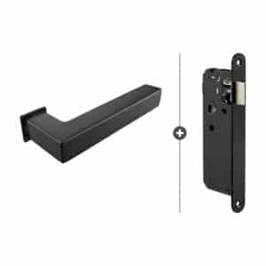 Sluitwerkpakket Slimseries Squared loopslot Zwart
