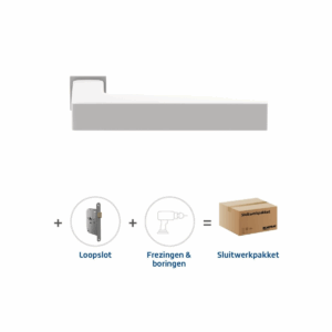 Sluitwerkpakket Slimseries Squared loopslot Wit