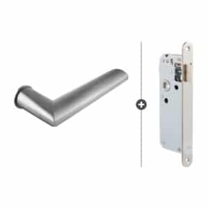 Sluitwerkpakket Slimseries Plano loopslot Mat chroom