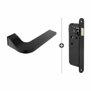 Sluitwerkpakket Slimseries Cleves loopslot Zwart