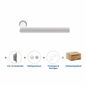 Sluitwerkpakket Slimseries Orbit Toiletslot Wit