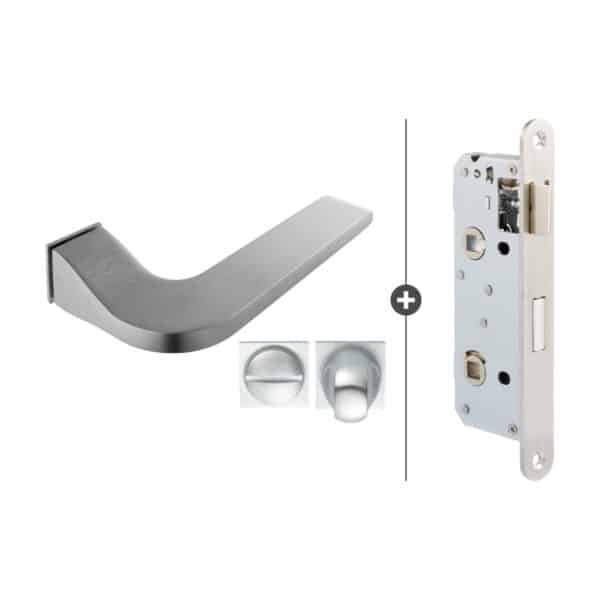 Sluitwerkpakket Slimseries Cleves Toiletslot RVS