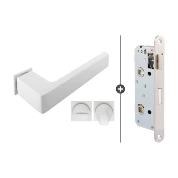 Sluitwerkpakket Slimseries Dayton Toiletslot Wit