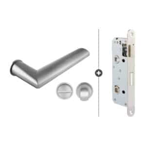 Sluitwerkpakket Slimseries Plano Toiletslot RVS