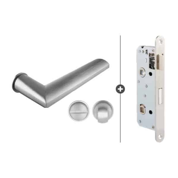 Sluitwerkpakket Slimseries Plano Toiletslot RVS