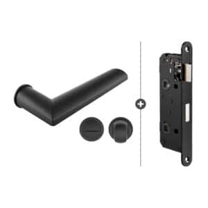 Sluitwerkpakket Slimseries Plano Toiletslot Zwart