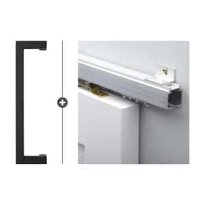 SSL HSP Biloxi handgreep Zwart met Alfa Schuifsysteem