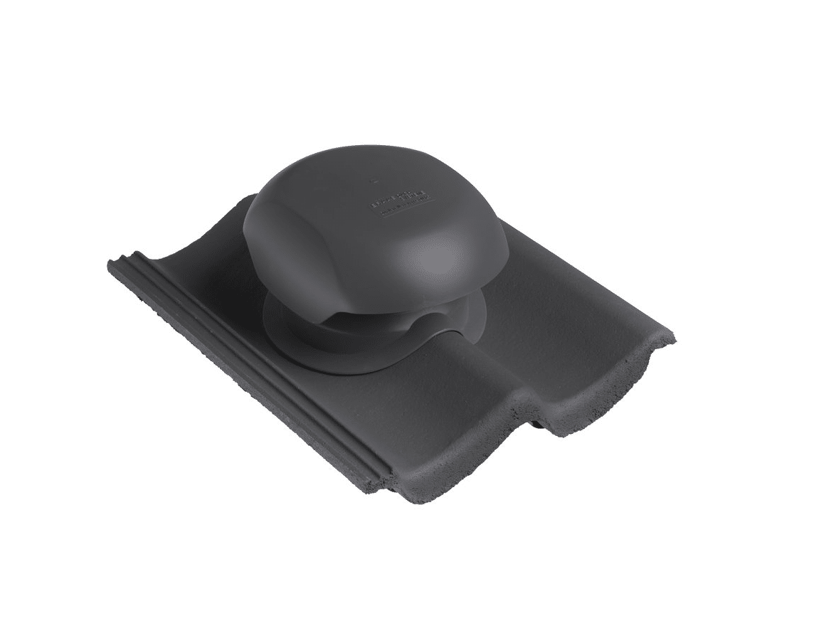 Sneldek Novo+ antraciet combipant.b.v. rioolontluchting, dakspouwventilatie en ontluchting van de wasdroger