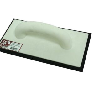 Schuurbord kunststof zwart rubber 280x140mm