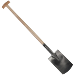 Spade - I.T. - Met opstapje - Blank gepolijst - Essenhouten steel - 90 cm