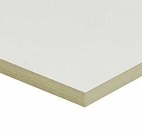 MDF E1 vochtwerend, 9mm 244x122cm, 2 zijden wit gegrond