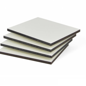 Trespa Lino Compact gebr. wit  RAL9010 6mm