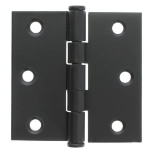 Scharnier 76x76 vaste pen Zwart set á 2 stuks