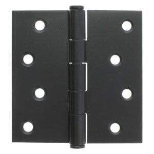 Scharnier 89x89 vaste pen Zwart set á 2 stuks