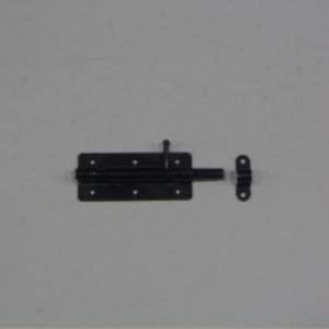 Hangslot grendel zwart 100x80mm