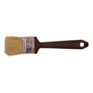 Plattte kwast wegwerp 40mm wit haar