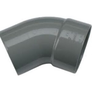 Pvc lijm bocht 45 gr. Lijmmofxspie 40mm.riool lijm