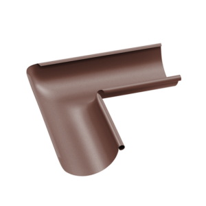 BILKA MAT Binnenhoek dakgoot| 150mm | RAL 8017 Chocoladebruin | Tweezijdig mat gecoat