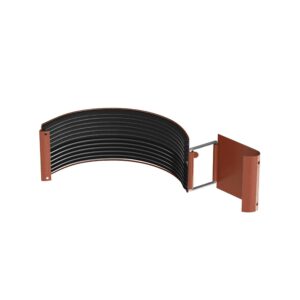 BILKA GLOSSY Gootverbinding | 125mm | RAL 8004 Koperbruin | Tweezijdig glossy gecoat