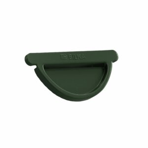 BILKA GLOSSY Eindkap dakgoot | 125mm | RAL 6020 Chroomgroen | Tweezijdig glossy gecoat
