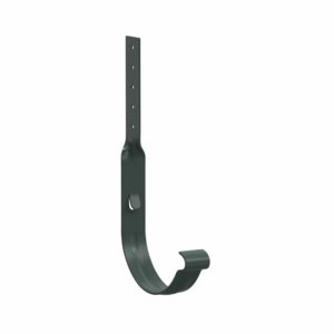 BILKA GLOSSY Goothaak gedraaid | 125mm | RAL 7011 Grijs | Tweezijdig glossy gecoat