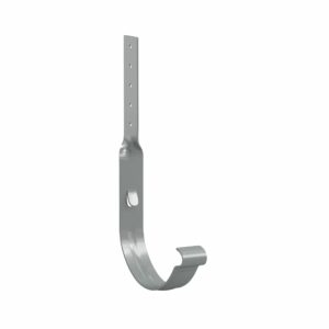 BILKA GLOSSY Goothaak gedraaid | 150mm | RAL 9006 Zilverkleur | Tweezijdig glossy gecoat