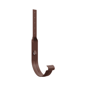 BILKA MAT Goothaak gedraaid | 125mm | RAL 8017 Chocoladebruin | Tweezijdig mat gecoat