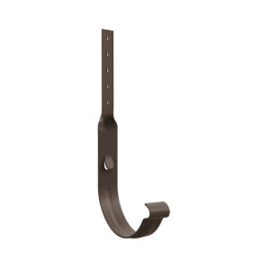 BILKA MAT Goothaak gedraaid | 150mm | RAL 8019 Grijsbruin | Tweezijdig mat gecoat