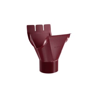 BILKA GLOSSY Gootuitloop | 125/90mm | RAL 3005 Wijnrood | Tweezijdig glossy gecoat