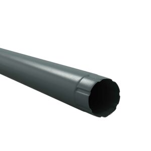 BILKA GLOSSY Regenpijp | 100mm | 3 m | RAL 7011 Grijs | Tweezijdig glossy gecoat