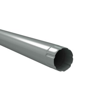 BILKA GLOSSY Regenpijp | 100mm | 3 m | RAL 9006 Zilverkleur | Tweezijdig glossy gecoat