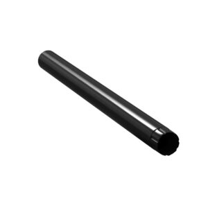 BILKA GLOSSY Verlengstuk regenpijp | 100mm | 1 m | RAL 9005 Zwart | Tweezijdig glossy gecoat