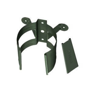 BILKA GLOSSY Bevestiging regenpijp | 90mm | RAL 6020 Chroomgroen | Tweezijdig glossy gecoat