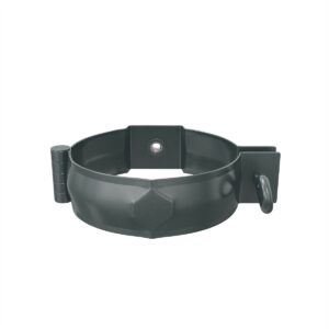 BILKA GLOSSY Pijpklem | 100mm | RAL 7011 Grijs | Tweezijdig glossy gecoat