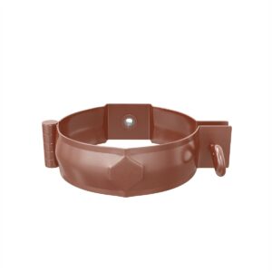 BILKA GLOSSY Pijpklem | 90mm | RAL 8004 Koperbruin | Tweezijdig glossy gecoat