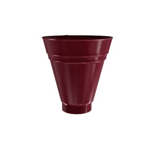 BILKA GLOSSY Opvangtrechter | 100mm | RAL 3005 Wijnrood | Tweezijdig glossy gecoat