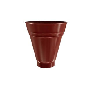 BILKA GLOSSY Opvangtrechter | 100mm | RAL 3009 Roestrood | Tweezijdig glossy gecoat