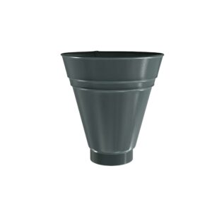BILKA GLOSSY Opvangtrechter | 100mm | RAL 7011 Grijs | Tweezijdig glossy gecoat