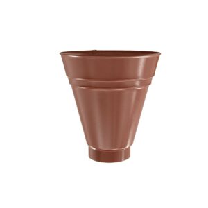 BILKA GLOSSY Opvangtrechter | 90mm | RAL 8004 Koperbruin | Tweezijdig glossy gecoat