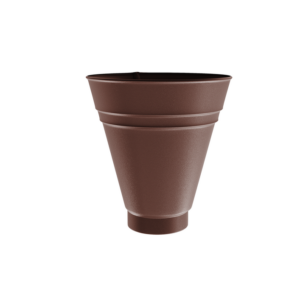 BILKA MAT Opvangtrechter | 100mm | RAL 8017 Chocoladebruin | Tweezijdig mat gecoat