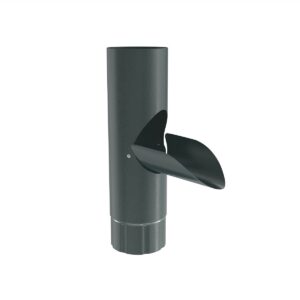 BILKA GLOSSY Aftappunt | 100mm | RAL 7011 Grijs | Tweezijdig glossy gecoat