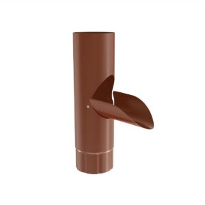 BILKA GLOSSY Aftappunt | 90mm | RAL 8004 Koperbruin | Tweezijdig glossy gecoat
