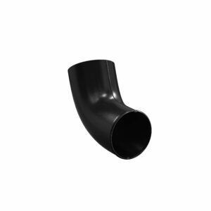 BILKA GLOSSY Regenpijp uitloop | 100mm | RAL 9005 Zwart | Tweezijdig glossy gecoat